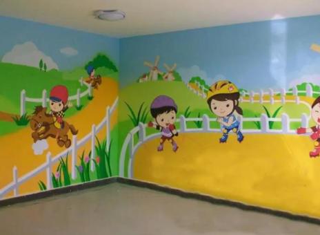 西峡幼儿园墙体彩绘制作流程及注意事项